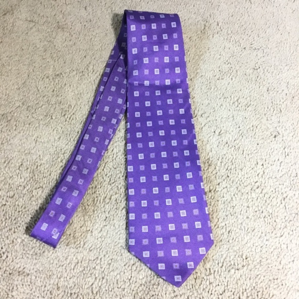 Bijoux Terner Genuine Silk Purple Tie 58 x 3.75
